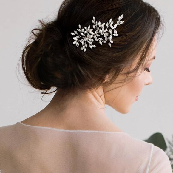 Rhinestone Wedding Hair Comb Bridal Side Comb Crystal Hair Accessories Women Gir main image 5